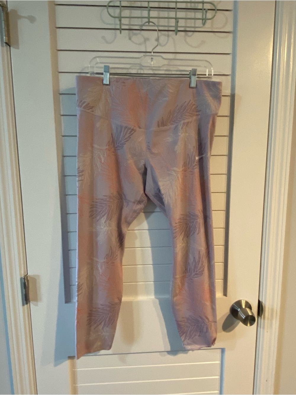 Nike Dri-Fit Tropical Palm Monstera Light Purple Leggings Size 1x